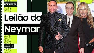 Neymar realiza 4º leilão e arrecada 21 milhões  Adriane Galisteu Tiago Leifert e  famosos vão [upl. by Dnartreb594]