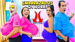 24 HORAS EMBARAZADOS DESAFIÓ DE PAREJAS🤰🏻👫🏻 Karla Bustillos [upl. by Cletus]