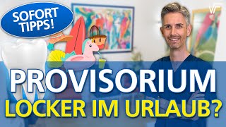 Hilfe mein Zahn Provisorium ist locker Sofort Hilfe im Urlaub oder zu Hause [upl. by Horter436]