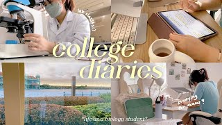 uni vlog  life as a college student biology major edition 🐣 [upl. by Herahab]