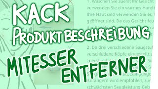 Kack Produktbeschreibung  Mitesser Entferner [upl. by Nahama]