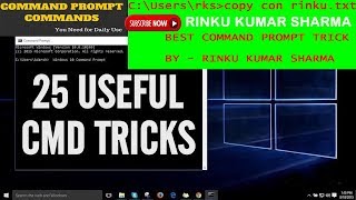 Useful Windows Command Prompt Tricks You Might Not Know [upl. by Austina]