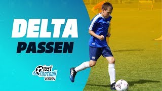 Fussballtraining Delta  Passen  Technik [upl. by Ennayar172]