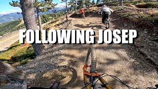 Following Josep in Pal Arinsal Bike Park 2024 [upl. by Calysta]