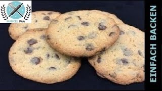 Original American Cookies I Originale Amerikanisches Cookies Rezept [upl. by Seward]