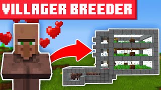 Minecraft Infinite Villager Breeder 121  BEST DESIGN [upl. by Adlig]