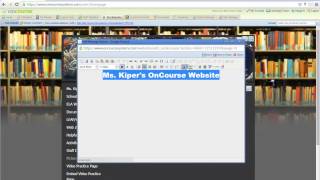 Add or Edit Text In Your OnCourse Website Header [upl. by Eirised]