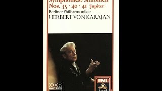 Symphony No 41 Jupiter  Wolfgang Amadeus Mozart Herbert von Karajan Cassette Rip [upl. by Orms]