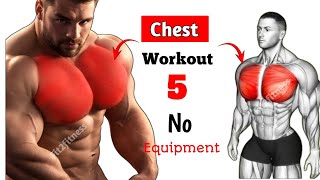 Best Bodyweight Chest Exercises for Home Workout [upl. by Eibba]