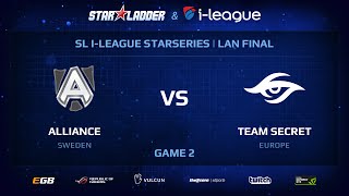 Alliance vs Secret Game 2 StarSeries 13 LANFinal Day 3 [upl. by Aniluj]