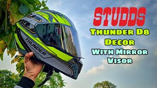 Studds Thunder D8 Decor With Mirror Visor  Best Budget Helmet Under ₹2000 [upl. by Imeon]