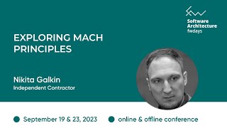 quotExploring MACH Principlesquot Nikita Galkin  Software Architecture fwdays23 eng [upl. by Hamaso]