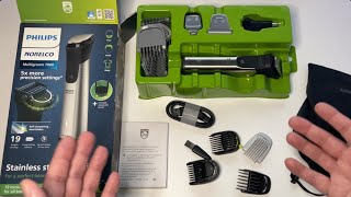 Philips Norelco Multigroom Series 7000 Mens Grooming Kit  HPR Product Review [upl. by Jenei]