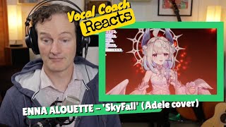 Vocal Coach REACTS  ENNA ALOUETTE quotSky Fallquot Adele Cover [upl. by Zins237]