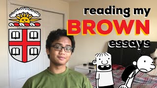 Reading My ACCEPTED Brown Supplemental Essays [upl. by Nodroj]