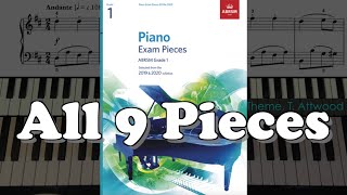 ABRSM Grade 1 Piano 2019 amp 2020 All 9 Pieces [upl. by Mori251]