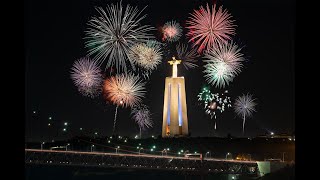 Fogos de Artifícios em Lisboa Natal e Passagem de Ano [upl. by Aeneus]