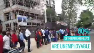 Massive Crowds at HCL walkin interview in Bangalore [upl. by Starling965]