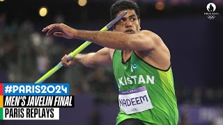 Nadeem Arshad takes gold🥇  Silver for Neeraj Chopra🥈  Mens Javelin Full Final  Paris Replays [upl. by Horace]