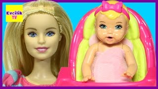 Barbie  Barbie Bebek Bakıcısı  Bakıcı Barbie Oyuncak Seti Tanıtımı  Evcilik TV [upl. by Darsie481]