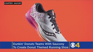 Just In Time For The Boston Marathon A Dunkin’ Donuts Running Shoe [upl. by Aonian881]