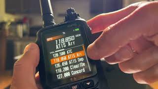 Yaesu FTA850L Assigning a Frequency to Memory Group’s Scan List [upl. by Aelanna]