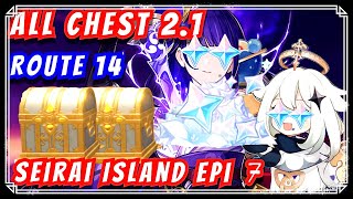 ALL CHEST 21 ROUTE 14  Seirai Island Epi 7  INAZUMA LOCATIONS  GENSHIN IMPACT [upl. by Brendin]