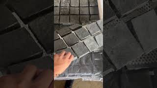 Flamed G684 Granite Cube Stone Basalt Cobble Landscape Paving Stone [upl. by Anthe]