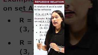 What is Reflexive Relation  Relations amp Functions  Class 12th Maths shorts [upl. by Tem]