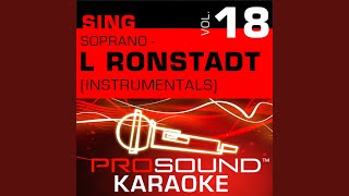 Tracks Of My Tears Karaoke With Background Vocals In the Style of Linda Ronstadt [upl. by Idona133]