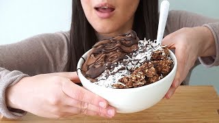 ASMR Eating Sounds Chocolate Nice Cream No Talking [upl. by Llekcm]