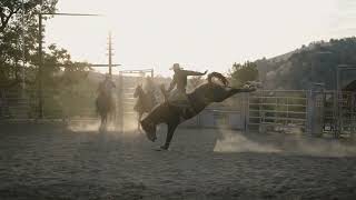 Bronc Practice At Veater Ranch [upl. by Noreik]