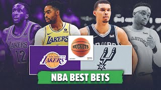 Los Angeles Lakers vs San Antonio Spurs NBA Best Bets  NBA Betting Picks amp Predictions  Buckets [upl. by Wahs]