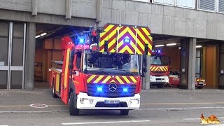 Nouvelle Échelle EPA 30 Rosenbauer Départ Incendie Sapeurs Pompiers Mulhouse  compilation [upl. by Nnyliram570]