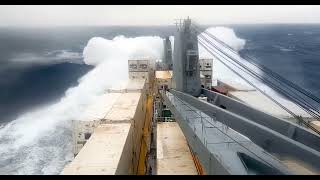 SHIPS IN STORM COMPILATION MONSTER WAVES [upl. by Brandais]