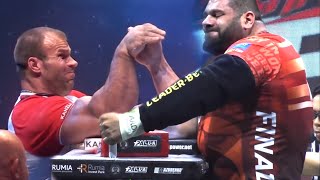 Denis Cyplenkov vs Levan Saginashvili Armwrestling for 1 minute [upl. by Cargian]