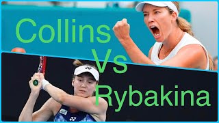 How Did Collins Beat Rybakina In Miami Tennis Strategy 6 [upl. by Ttessil324]