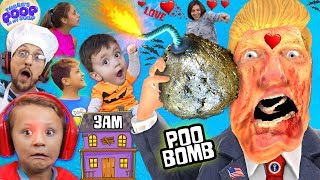 OUR HAUNTED HOUSE w ZOMBIE DONALD TRUMP  3am My Soup is BOMB FGTEEV Halloween Gameplay Skit [upl. by Kironde188]