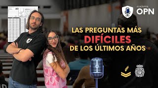 Repasamos las preguntas MÁS DIFÍCILES de la oposición de Policía Nacional [upl. by Okihcas56]