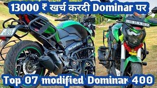 Top 07 Modification for Dominar 400 2024 [upl. by Ahsinek]