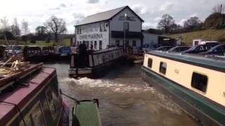 Narrow boat In chirk marina [upl. by Adara]