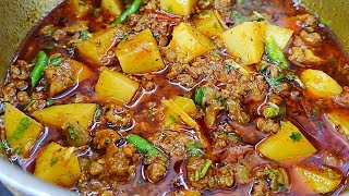 Aisa Aloo Keema Aapne Phle Nahi Banaya Hoga आलू कीमा कैसे बनाए  New Aloo Keema  Aloo Keema Recipe [upl. by Ynohtnaeoj]