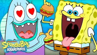 SpongeBobs Hungriest Moments 🤤  SpongeBob [upl. by Ellevehs]