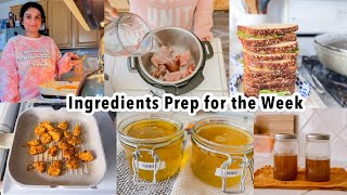 Ingredients Prep for the week Easy recipes to save time in the kitchen [upl. by Graniah]