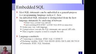 DBMS LECTURE 27 Embedded SQL CURSOR [upl. by Anniken218]