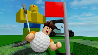 Horangi Kena Sumpah Jadi Bola Golf Escape The Golf Course Obby Roblox Malaysia [upl. by Leahcim]