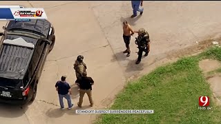 Man Surrenders To Authorities After Standoff In Anadarko [upl. by Hollah]