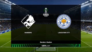 Randers vs Leicester City  202122 UEFA Europa Conference League  PES 2021 [upl. by Severson]