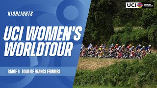 Tour de France Femmes  Stage 6 Highlights  2024 UCI Womens WorldTour [upl. by Ojiram405]