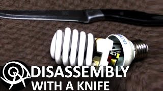 How to Disassemble a Lamp CFL for Repair [upl. by Enillebyam527]